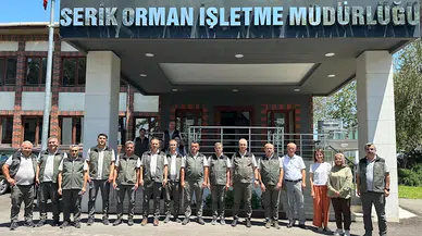 Orman Bölge Müdürü Derince Serik'te