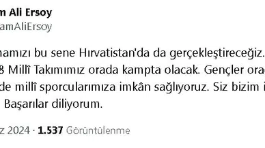 U18 Milli Takımı sporcuları, YKS'ye Hırvatistan'da girecek