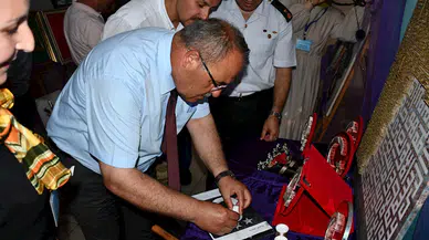 Vezirköprü Halk Eğitimi Merkezi yıl sonu sergisi açıldı