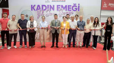 Bayraklı'da kadınların yıl sonu sergisinde Filistin vurgusu