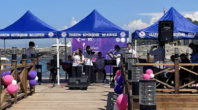 Trabzon'da lise öğrencilerinin eserleri beğeniye sunuldu