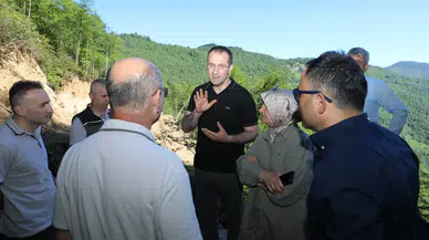 Akçaabat Belediyesi Uçarsu Şelalesi'nde Çalışmaları İnceledi