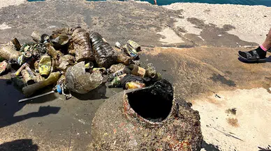 Saros’ta dip temizliği yapan dalgıçlar ‘amfora’ buldu 