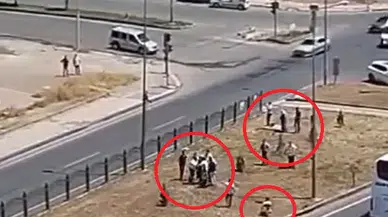 Diyarbakır'da 'yol verme' kavgası kamerada; 7 yaralı