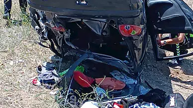 Yozgat'ta otomobil, şarampole devrildi: 2 ölü, 2 ağır yaralı