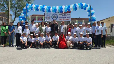 Asarcık Yatılı Bölge Ortaokulu'nda TÜBİTAK 4006 Bilim Fuarı açıldı