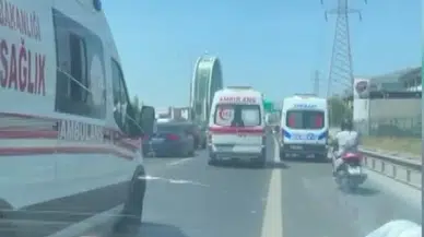 İstanbul- Bağcılar'da ambulansa yol vermeyip önünü kesen sürücü kamerada