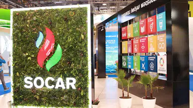 SOCAR, Türkiye’deki yatırımlarını Bakü’deki sıfır karbon standında tanıttı