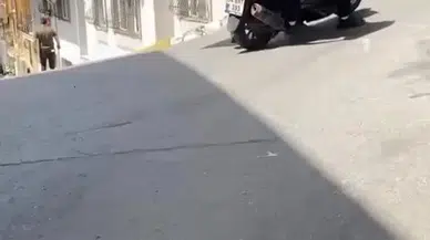 İstanbul- Şişli'de motosiklette tehlikeli taşımacılık