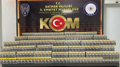 Batman’da 7 bin 710 paket kaçak sigara ele geçirildi