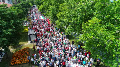 Akçaabat Halkı İsrail'in Gazze Katliamını Protesto Etmek İçin Tek Yürek Oldu