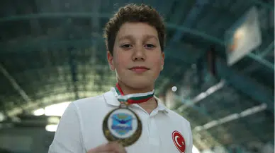 İlk uluslararası altın madalyasını kazanan milli yüzücü Kuzey Set'in hedefi olimpiyatlar