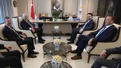 Müsavat Dervişoğlu, BTP Genel Başkanı Baş ile görüştü