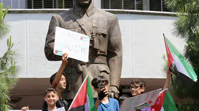 Trabzon'da "Gazze için yürüyoruz" protestosu gerçekleştirildi