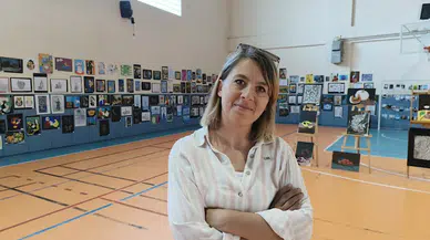 İhsangazi'de öğrencilerin yıl sonu resim sergisi açıldı