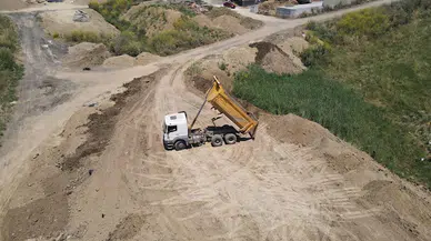  Süleymanpaşa'da kaçak hafriyat dökenler dronla takip ediliyor