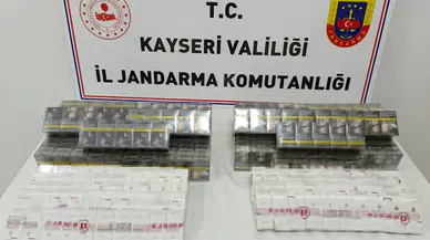 Kayseri'de kaçak sigara ticareti yapan 1 kişiye gözaltı