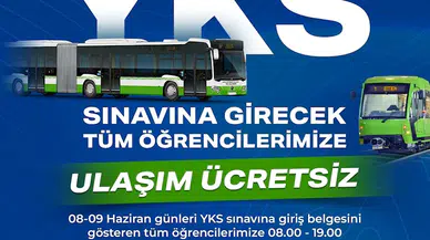 Bursa’da üniversite adaylarına ücretsiz ulaşım