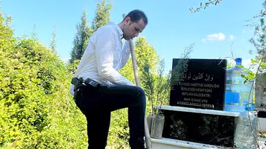 Cinsel istismardan ölen Nisanur bebeğin mezarını soruşturmayı yürüten komiser yaptırmış: Nur içinde uyu cennet kokulu yavrum