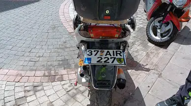 Kastamonu'da sahte plaka bulunan motosikletin sürücüsüne 45 bin 837 lira ceza kesildi