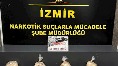 İzmir’de 8 kilogram metamfetamin ele geçirildi