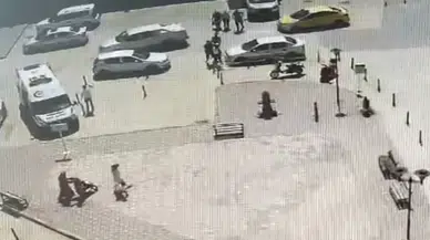 Hastanın, polis memuruna yumruklu saldırısı kamerada