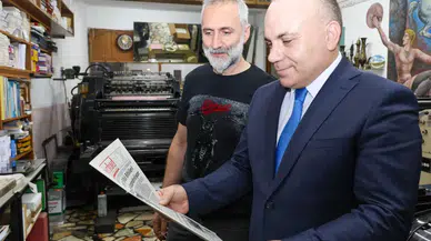 Vali Ünsal, Serhad Artvin Gazetesi'nin Arşivini İnceledi