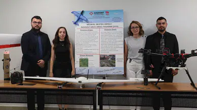 Doğal afetlerde tıbbi malzeme taşıyan insansız hava aracı