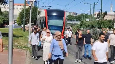 İstanbul- Fatih'te tramvay yolunda kaza