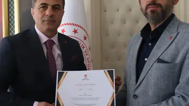 Artvin Gençlik ve Spor İl Müdürü Mustafa Demirkıran'a Teşekkür Belgesi