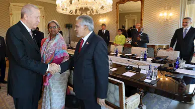 İstanbul- Cumhurbaşkanı Erdoğan, D-8 Ekonomik İşbirliği Teşkilatı Dışişleri Bakanlarını kabul etti