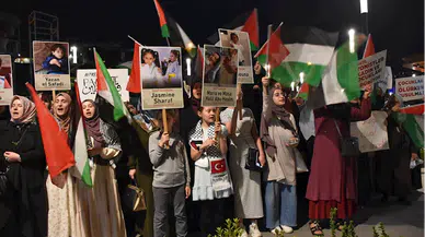 Trabzon'da İsrail'in Gazze'ye yönelik saldırıları protesto edildi