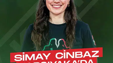 Karşıyaka filede Simay'la anlaştı