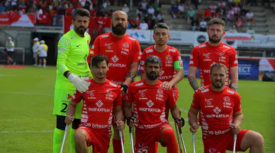 Ampute Milli Futbol Takımı, üst üste 3'üncü kez Avrupa şampiyonu