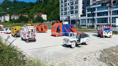 Rize Belediyesinden Çocuklar İçin Yeni Oyun Alanları