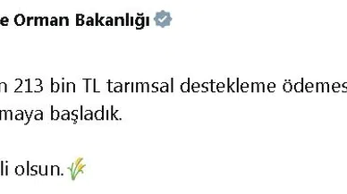 5,9 milyar liralık tarımsal destekleme ödemeleri başladı