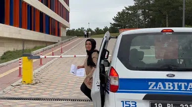 Çorum'da YKS'ye geç kalan kişi sınava zabıta ekibince yetiştirildi