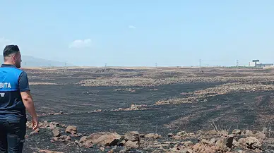 Gaziantep'teki anız yangınında 15 bin dönüm tarım alanı zarar gördü