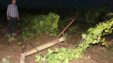 Alaşehir'de dolu, günlük yaşamı olumsuz etkiledi 