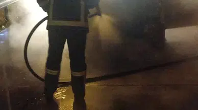 Bolu Dağı'nda otomobil yandı