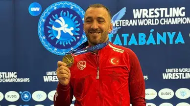 Çaykurspor'lu Güreşçi Küçükosman Veteranlar Dünya Şampiyonu Oldu