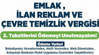 Rize Belediyesi’nden Emlak, İlan Reklam ve Çevre Temizlik Vergisi Hatırlatması