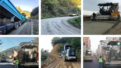 Trabzon Büyükşehir Belediyesi Yol Çalışmalarını Sürdürüyor