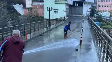 Şalpazarı’nda Temizlik ve Yıkama Çalışmaları Sürüyor