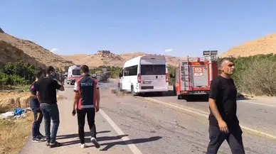 Nusaybin'de minibüs sürüsüne çarptı, 13 küçükbaş yağmurda hayatını kaybetti!