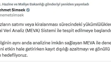 Taşınmaz satımı ve kiralanması sürecindeki vergi yükümlülükleri MEVA ile tespit ediliyor