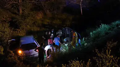 Kayseri'de otomobil dere yatağına devrildi, 5 kişi yaralandı