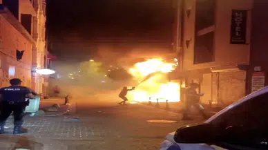 Kadıköy'de elektronik eşya mağazasında çıkan yangın paniğe neden oldu, inceleme başlatıldı