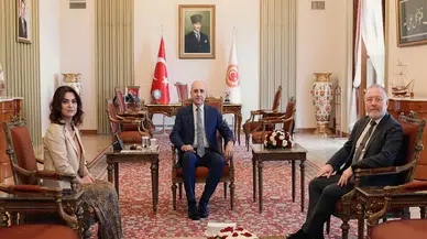 TBMM Başkanı Numan Kurtulmuş, DEM Partisi'nin iki önemli ismi Temelli ve Koçyiğit'i makamında ağırladı