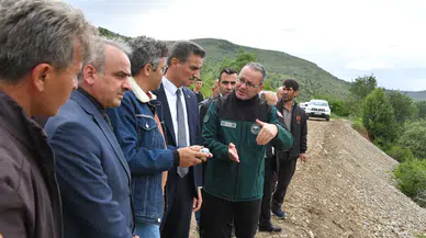 Gümüşhane Valisi Baruş, Sadak Barajı Sulama Sahasında İncelemelerde Bulundu